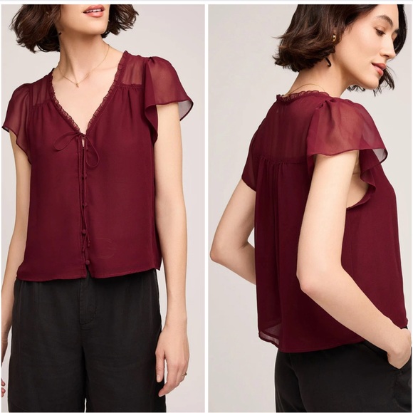 Gentle Fawn NWT! Merlot Carlotta Top Size SP - Picture 1 of 13